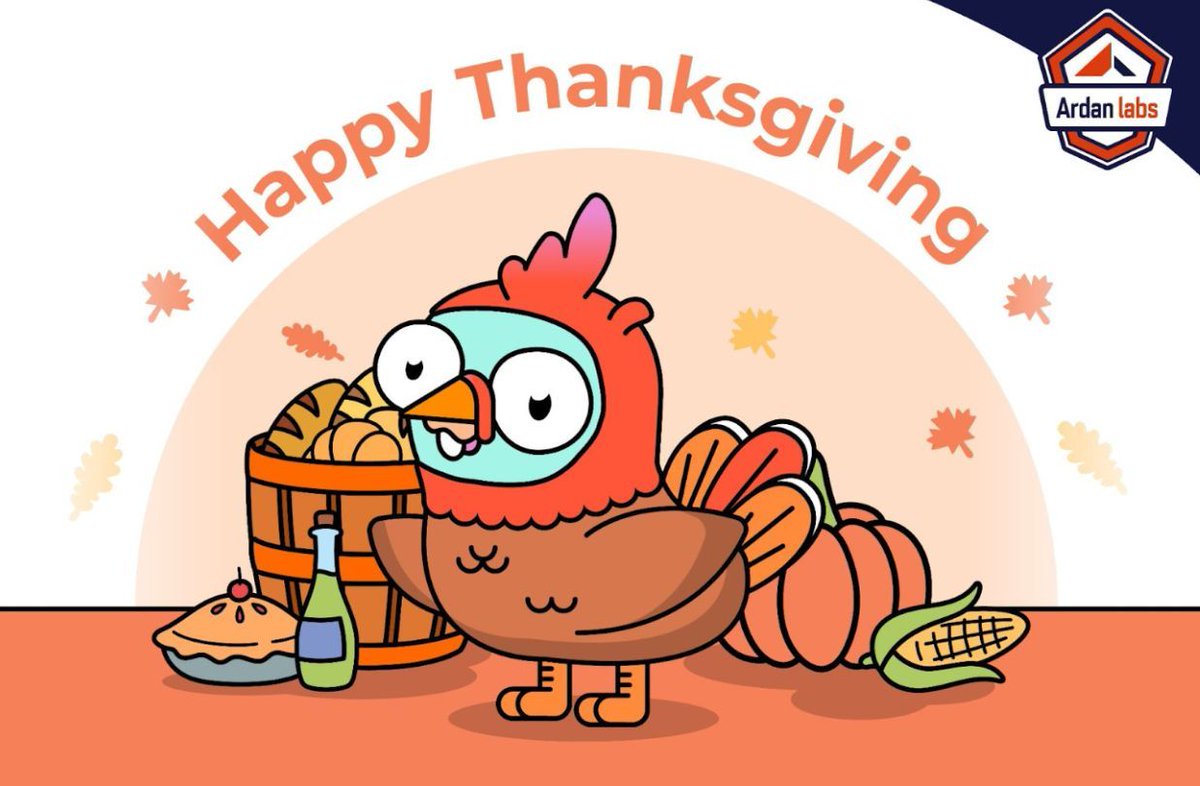 ardanlabs's tweet image. 🍂🦃 Wishing everyone a happy Thanksgiving from the Ardan Labs team! 🧡🌟 

We’re grateful for this community of builders, debuggers, &amp;amp; lifelong learners. Enjoy the downtime &amp;amp; the extra commits to your plate today! 🍽️💻