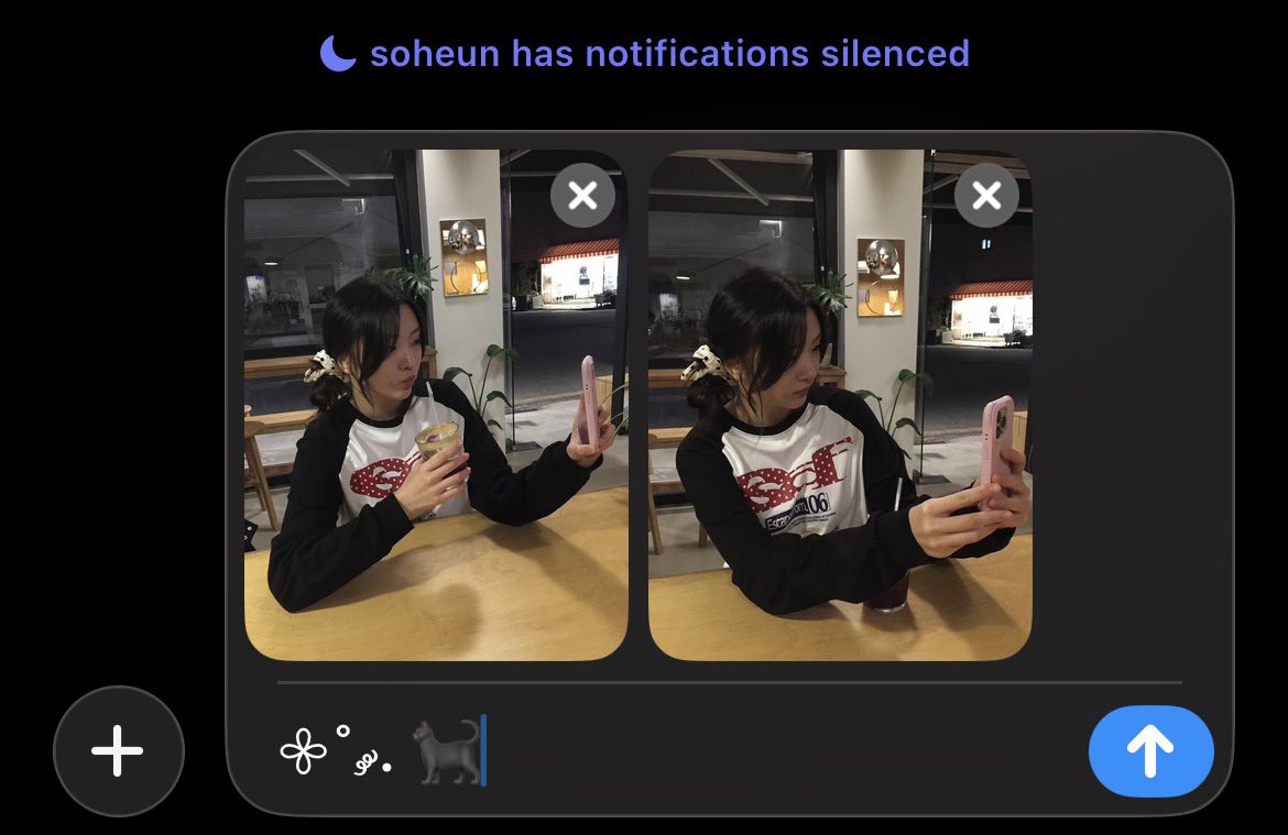 Sitting in a quiet corner of the café, under dim amber lights, with 𝗓𝖾𝗋𝗈  𝗆͟𝖺͟𝗄͟𝖾͟𝗎͟𝗉  and a heart that feels a little too awake for this hour. No filters, no performances, just soft breaths fogging up the cup and thoughts that finally feel safe to surface. 💭
