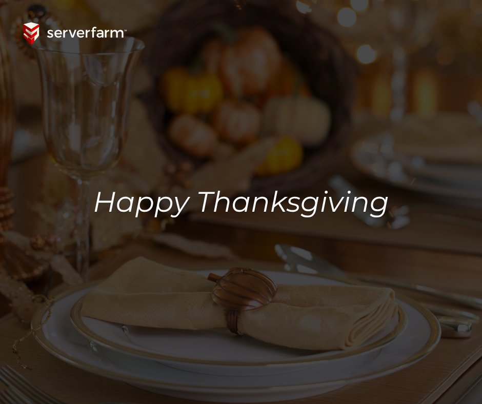 serverfarm_'s tweet photo. This season, we give thanks to our clients, partners, and employees for their trust and support. Your collaboration drives our innovation and success!

Happy Thanksgiving!🦃

#Thanksgiving #Gratitude #Serverfarm #DataCenters #Community https://t.co/2PvWfFpKX8