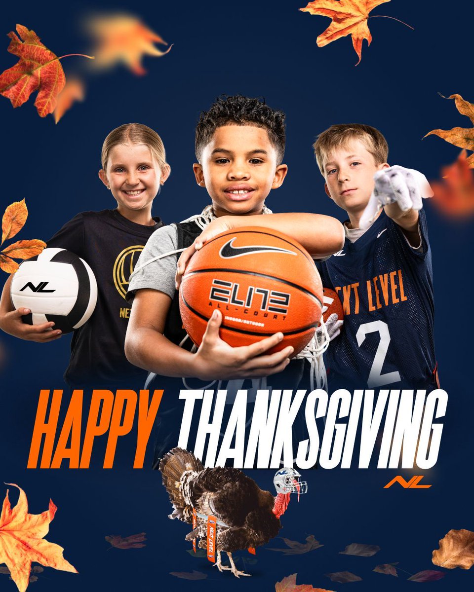 nextlevel_ball's tweet image. Happy Thanksgiving from the Next Level team 🙏 🍁 🦃 🧡 

#NextLevel #NextLevelSports #Thanksgiving #HappyThanksgiving