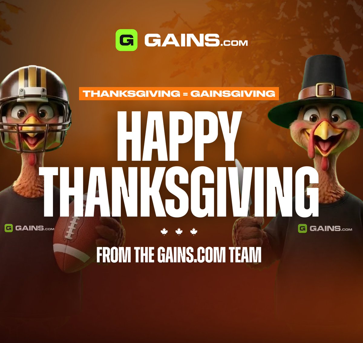 Gains.com tweet media