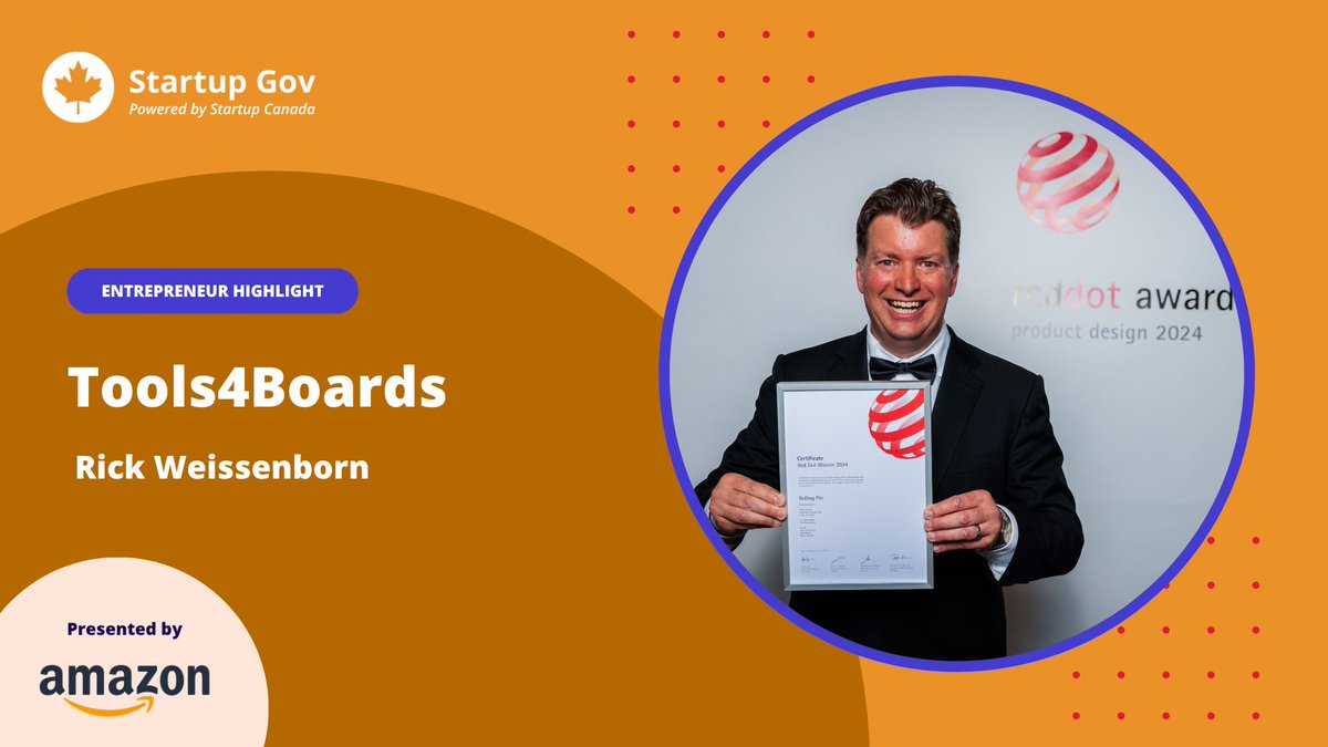 From a ski racer’s idea to a global brand 🏔️ @Tools4Boards founder Rick Weissenborn turned innovation into impact! Winning multiple international design awards and expanding across Europe with <a href="/AmazonCanada/">Amazon Canada</a>.

Check out their Amazon Storefront: amazon.ca/s?srs=20671508…