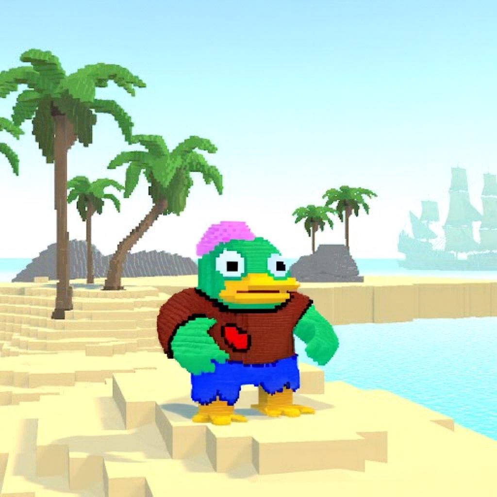 GM. Happy Thanksgiving 🦃 

Here is my concept for the <a href="/wallchain/">Wallchain Quacks</a> Quack Heads contest. This would be a rare of course.