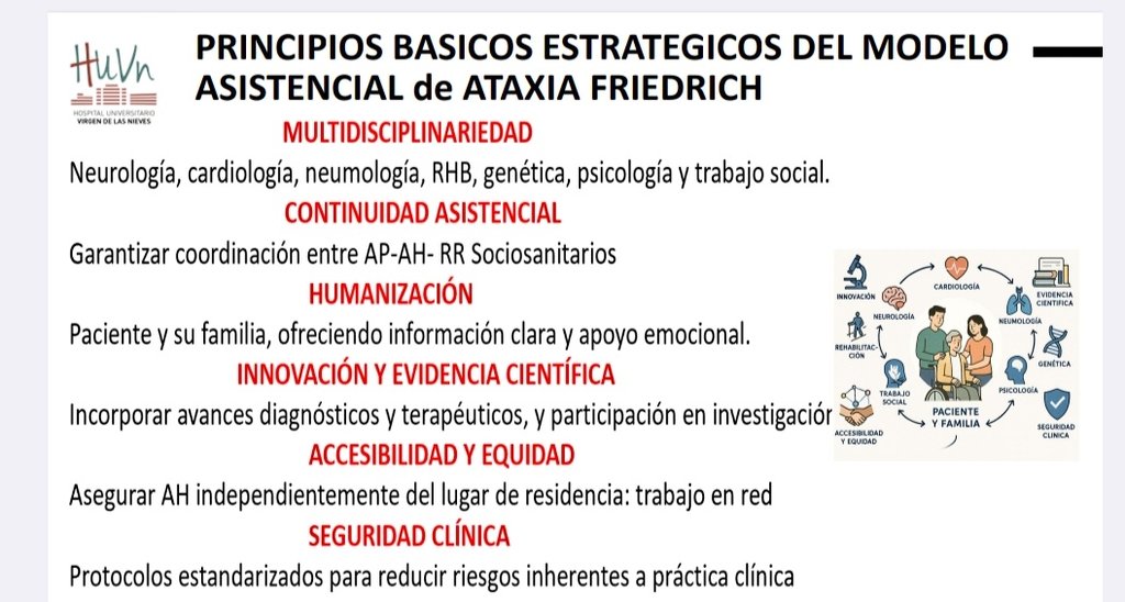 SEDISA_NET's tweet image. Principios del modelo asistencial de la Ataxia de Friedreich segun @lian_manuel en el Encuentro #EERRintegrandoCienciayGestion en el @HospitalUVRocio con la colaboracion de @biogen y @CSLBehring