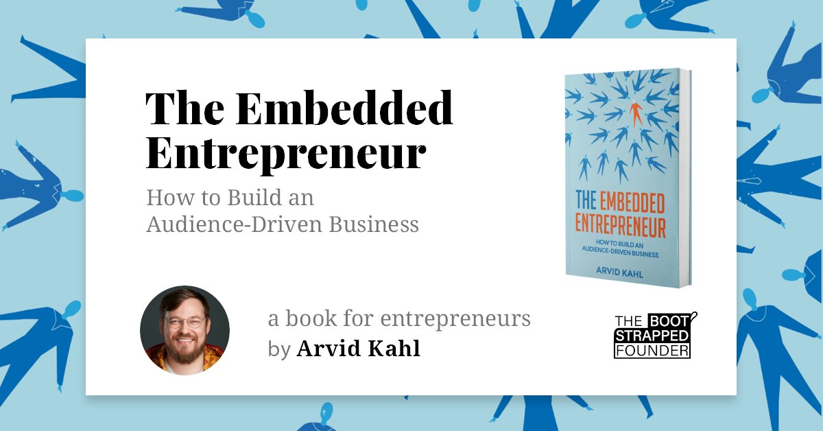 arvidkahl's tweet image. The Embedded Entrepreneur: Stop building what you think people need. This book teaches you how to find and embed yourself in a community, discover their real problems, and build solutions they&apos;re already looking for. 

It&apos;s the customer-first approach that turns strangers into…