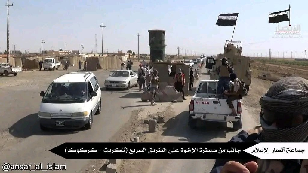من الذاكرة 2014 ,سيطرة ابطال انصار الإسلام على مداخل كركوك
