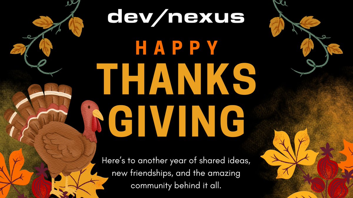 atlantajug's tweet image. This Thanksgiving, we’re grateful for good food, good company, and a community that keeps building, learning, and lifting each other up.

May your holiday come with plates full, zero stress, and strong WiFi 🦃✨

#Devnexus #Gratitude #Thanksgiving #DeveloperCommunity