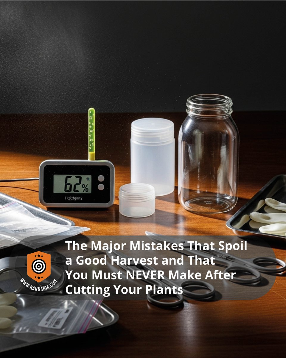 Do your flowers taste like grass instead of glory? 🌿😅

Rushing can ruin everything: fast-drying, plastic storage, weird “washing” hacks…
In our latest blog we break down the worst post-harvest mistakes.

👉 Respect your effort. Respect the plant: kannabia.com/blog/the-major…