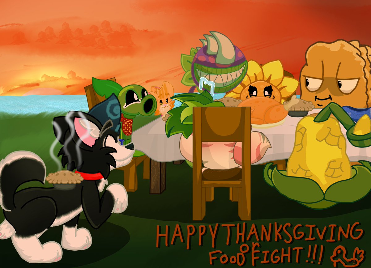 MattHuskyLegend's tweet image. Happy Thanksgiving everybody and happy Food Fight to the pvz community as well. 🦃 #pvz #plantsvszombies #pvz2 #furry #Thanksgiving