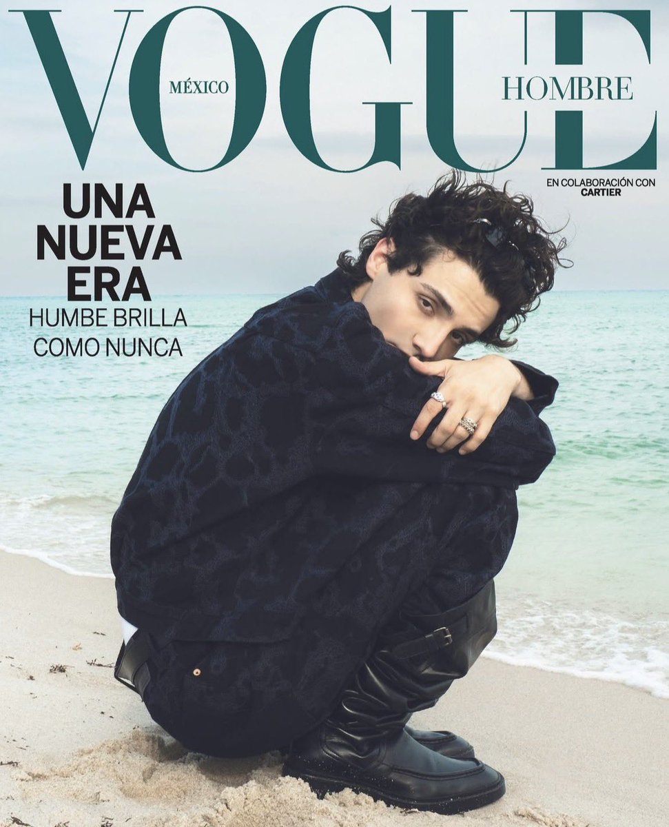 HumbeSitio's tweet image. HUMBE es portada de ‘Vogue Hombre México’.