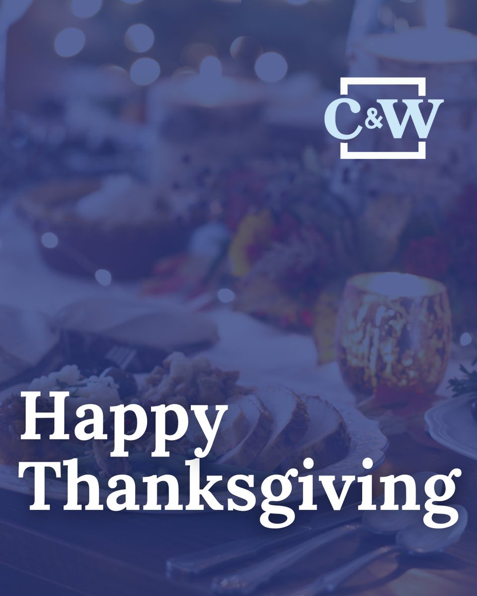 Happy Thanksgiving from all of us at Capitelli &amp; Wicker

Today, we give thanks for our families, our friends, and our community. We are grateful for the trust our clients place in us and wish everyone a safe and joyful holiday.