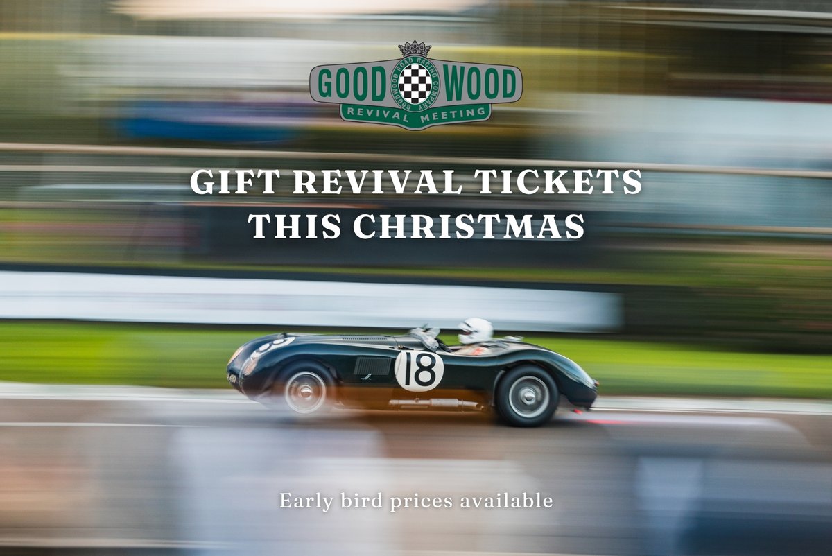 Create memories that will last a lifetime. Tickets to #GoodwoodRevival 2026 are the perfect Christmas gift for motorsport lovers, aspiring fashionistas, and anyone who just loves a great day out. With early bird savings and instant downloadable gift certificates, give an