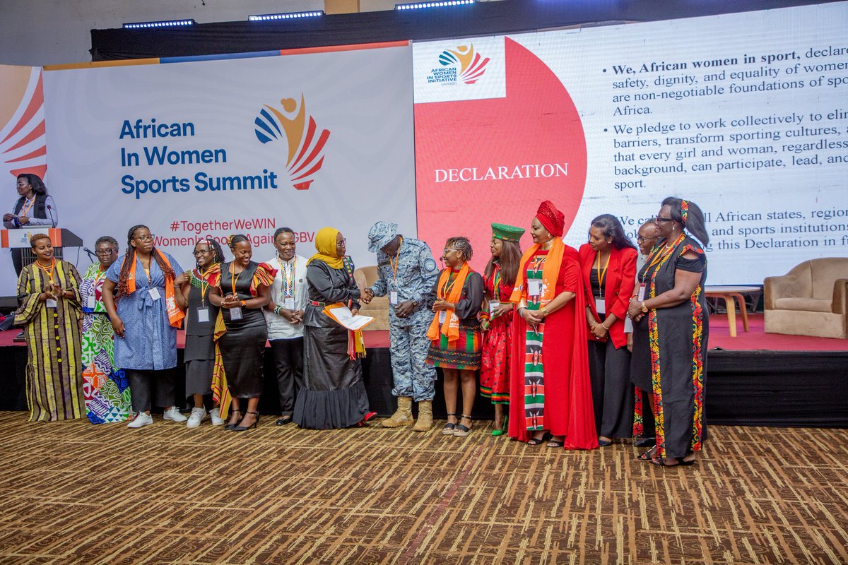 African Women in Sports Declaration. 
We declare that the safety, dignity and equality of women and girls are non-negotiable foundations of sport in Africa. 

#AWISISummit2025
#EndGBVNow
#16DaysofActivism 
#TogetherWeWin