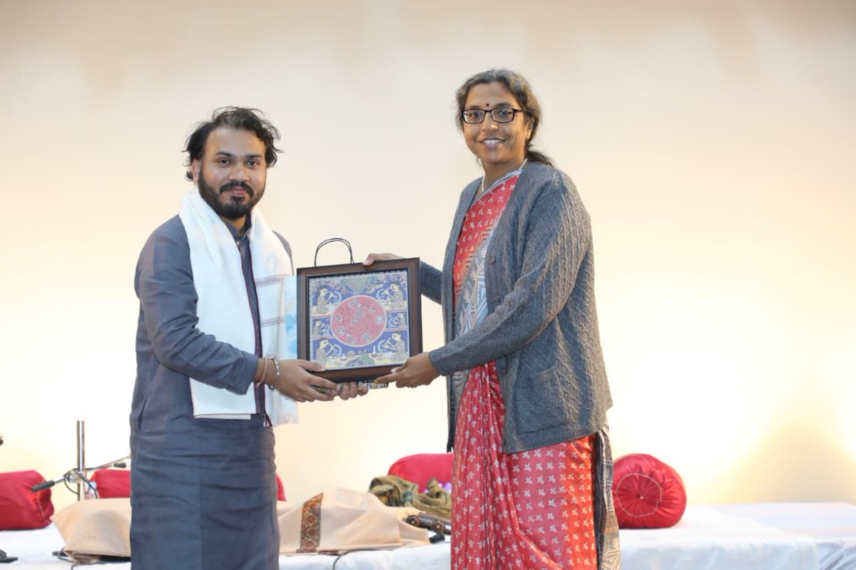 cdriacademy's tweet image. Melodic moments at the 33rd NCP! 🎶
A wonderful performance by Abhishek Borkar and Yashwant Vaishnav at @CSIR_CDRI .
#NCP2025