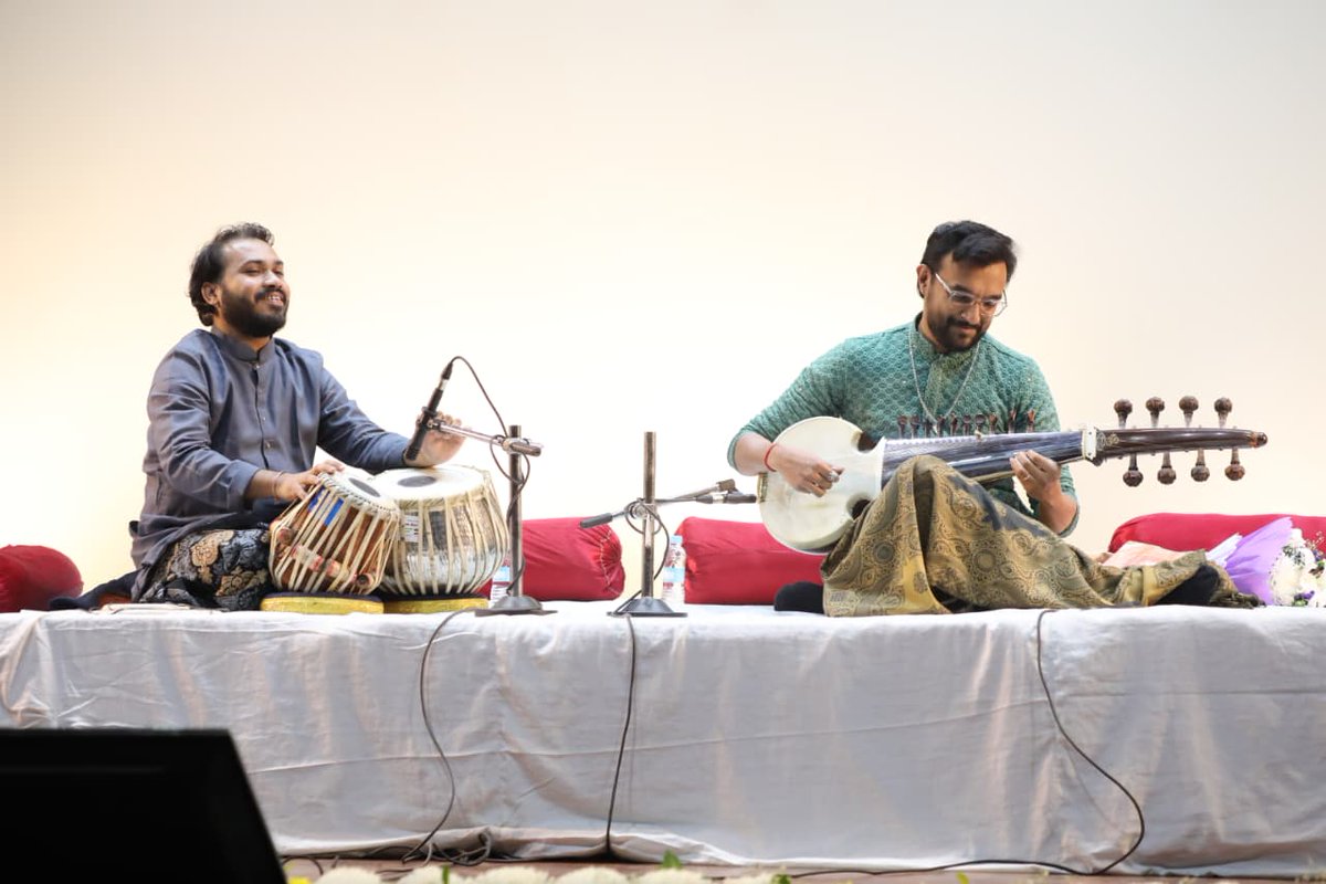 cdriacademy's tweet image. Melodic moments at the 33rd NCP! 🎶
A wonderful performance by Abhishek Borkar and Yashwant Vaishnav at @CSIR_CDRI .
#NCP2025