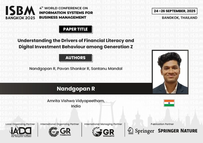 amrita_mba's tweet image. #MBA2426 #ResearchPresentation #ISBM2025 #ASBAmaravati #AmritaSchoolofBusiness