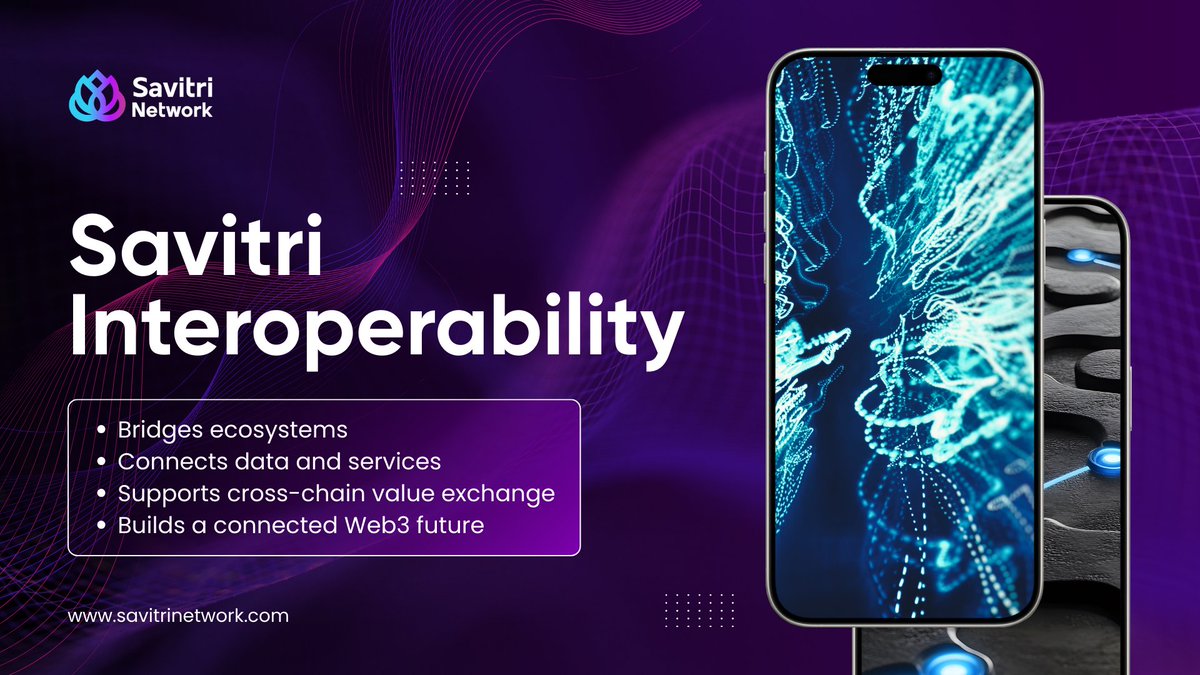 Savitri_Net's tweet image. Interoperability is the foundation of meaningful Web3 progress.
Savitri is engineered to connect ecosystems, enabling data, assets, and applications to move across networks with clarity and security.

Through its multi-layer architecture and Proof of Unity consensus, Savitri…