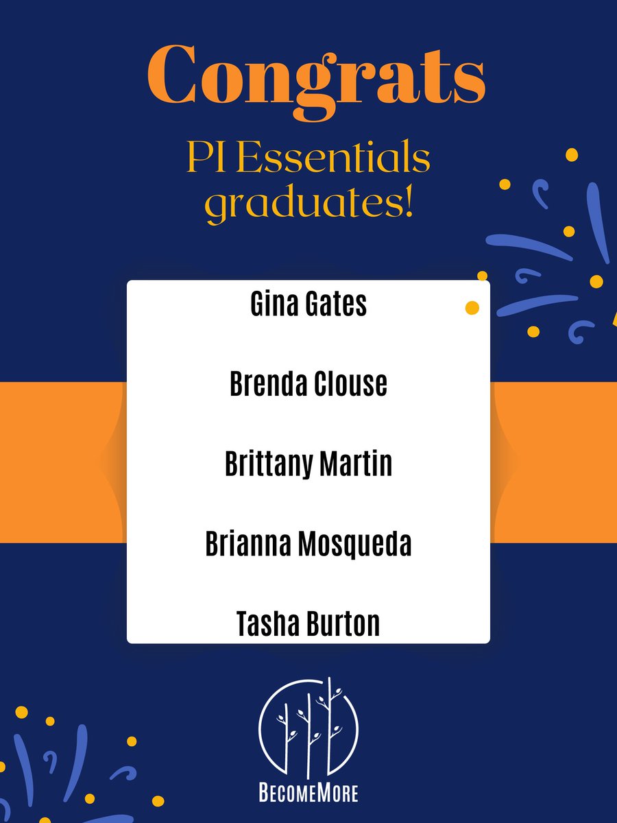 BecomeMoreGroup's tweet image. Celebrating our newest PI Essentials Graduates!
So proud of the leaders who showed up with curiosity, openness, and a commitment to growing their impact.
Here’s to applying these insights and continuing to Become More.

#PIEssentials #PredictiveIndex #LeadershipDevelopment