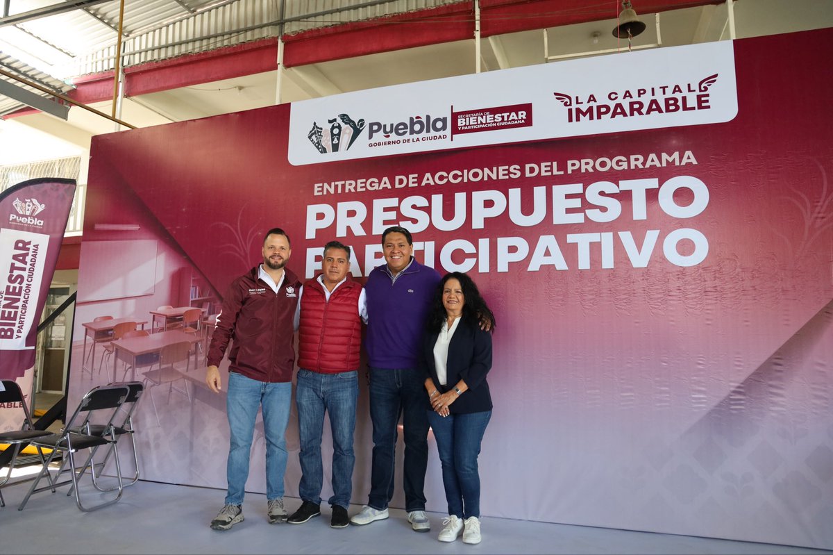 📌 En la Escuela Secundaria Gustavo Díaz Ordaz llevamos a cabo la entrega física de mobiliario escolar e instrumentos musicales a través del Programa Presupuesto Participativo ejecutado por <a href="/PueblaBienestar/">Secretaría de Bienestar y Participación Ciudadana</a>.

El trabajo en equipo transforma realidades.