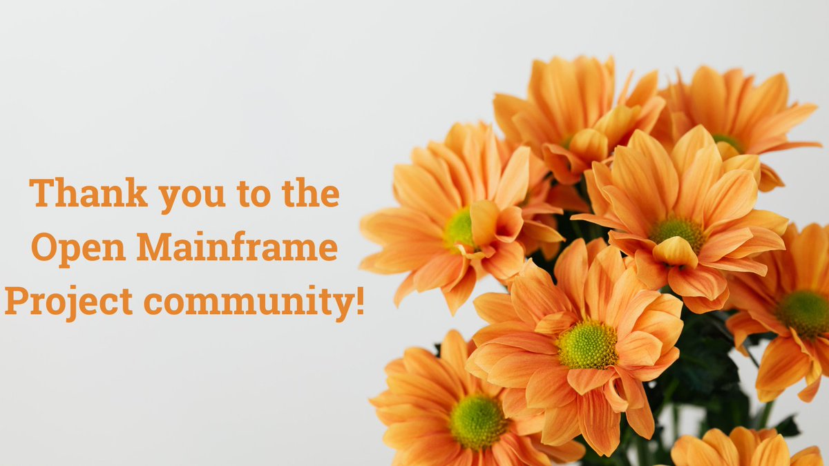 OpenMFProject's tweet image. Feeling grateful. 🫶 Thank you to every @OpenMFProject contributor, member organization, student &amp;amp; ambassador for your collaboration, passion &amp;amp; commitment to shaping the future of #opensource on the #mainframe. #OpenMainframe #LoveOpenMainframe