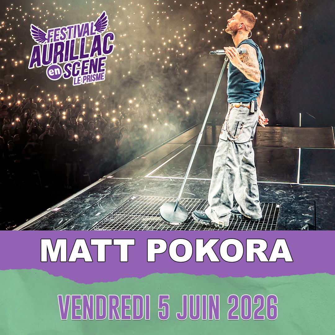 FESTIVAL || Le 05.06.26 <a href="/MPokora/">Matt Pokora</a> sera présent pour le Festival « Aurillac en scène » 🎉🎶
#mpokora #mattpokora #adrenaline #festival 
Billetterie disponible : aurillacenscene.com