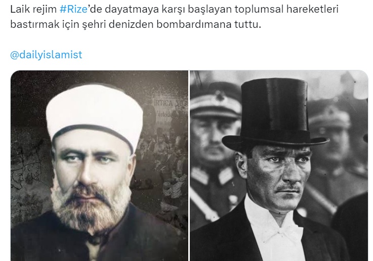 25 Kasım 1925’te ‘Şapka’ dayatması başladı 
Başta İskilipli Atıf Efendi olmak üzere birçok din adamı idam edildi, binlercesi mahkum oldu

#FBvFTC #10BinLimitNe Papa Mehmet Ali Ağca