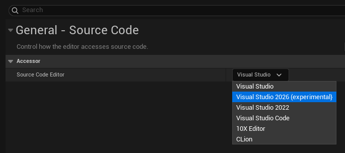 tobosoksini's tweet image. So… UE5.7 already teasing Visual Studio 2026? Experimental support spotted 👀

#UnrealEngine #UnrealEngine5 #UE5 #GameDev
#VisualStudio #VS2026 #CodingFuture