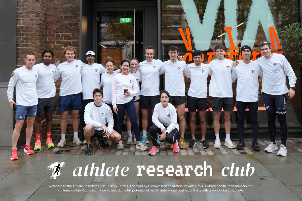 AliBrownleetri's tweet image. This morning we held the Terra API athlete research club in London.

A great run, lots of health data chat and meeting new people. The ideal way to start a Thursday.

More importantly we integrated everyone’s wearable to test out two of the new exercise scores we are developing.…