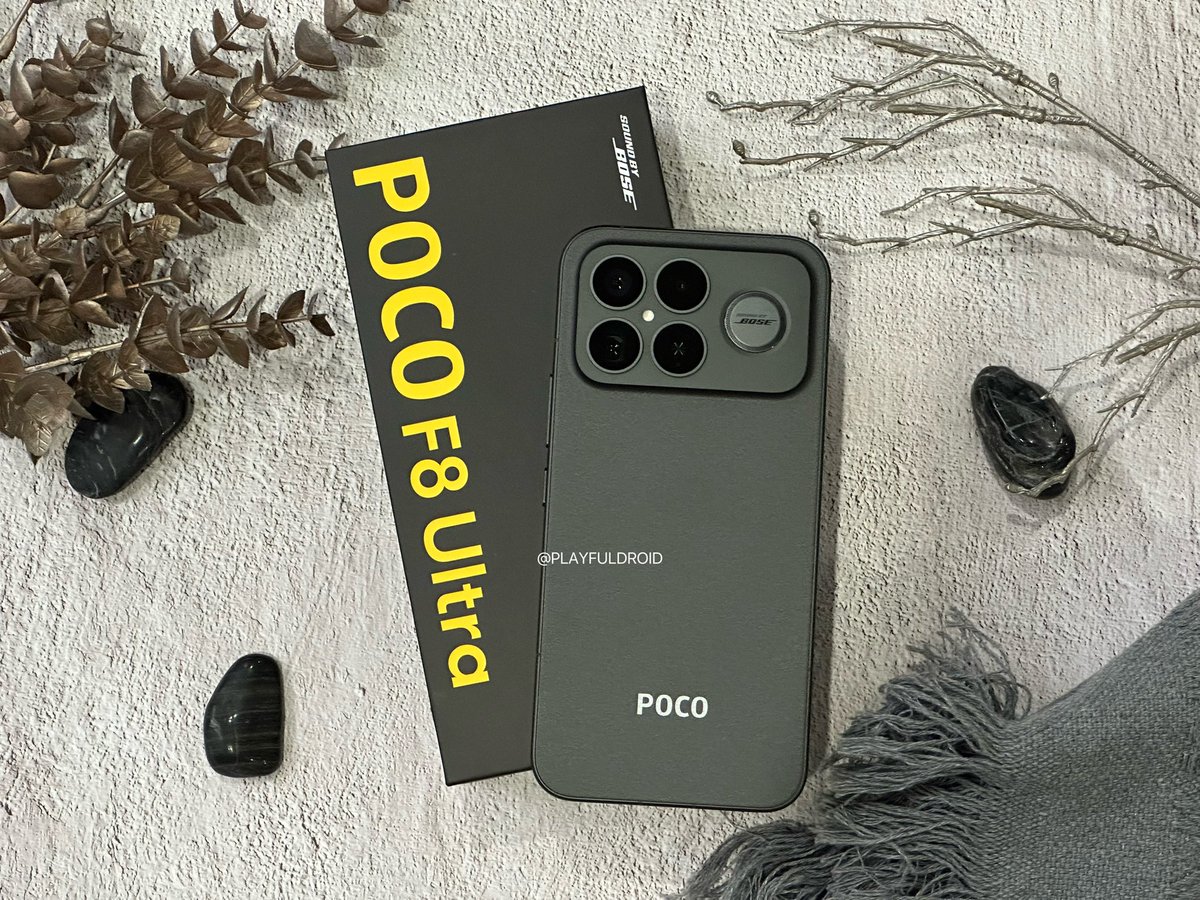 playfuldroid's tweet image. First look at the new POCO F8 Ultra 🤩 Out of ten, how much would you rate its design? 

#POCOF8Ultra #POCOF8 #POCO