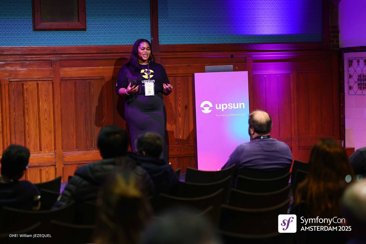 symfonycon's tweet image. ✨We just welcomed Kemi Elizabeth Ojogbede (@literary_coder) — “Code and Conscience: Ethical Docs for AI”! 

 At #SymfonyCon Amsterdam 2025, Kemi shared how to document AI features ethically and transparently, and ways to build user trust in intelligent systems. 🤠

 #Symfony