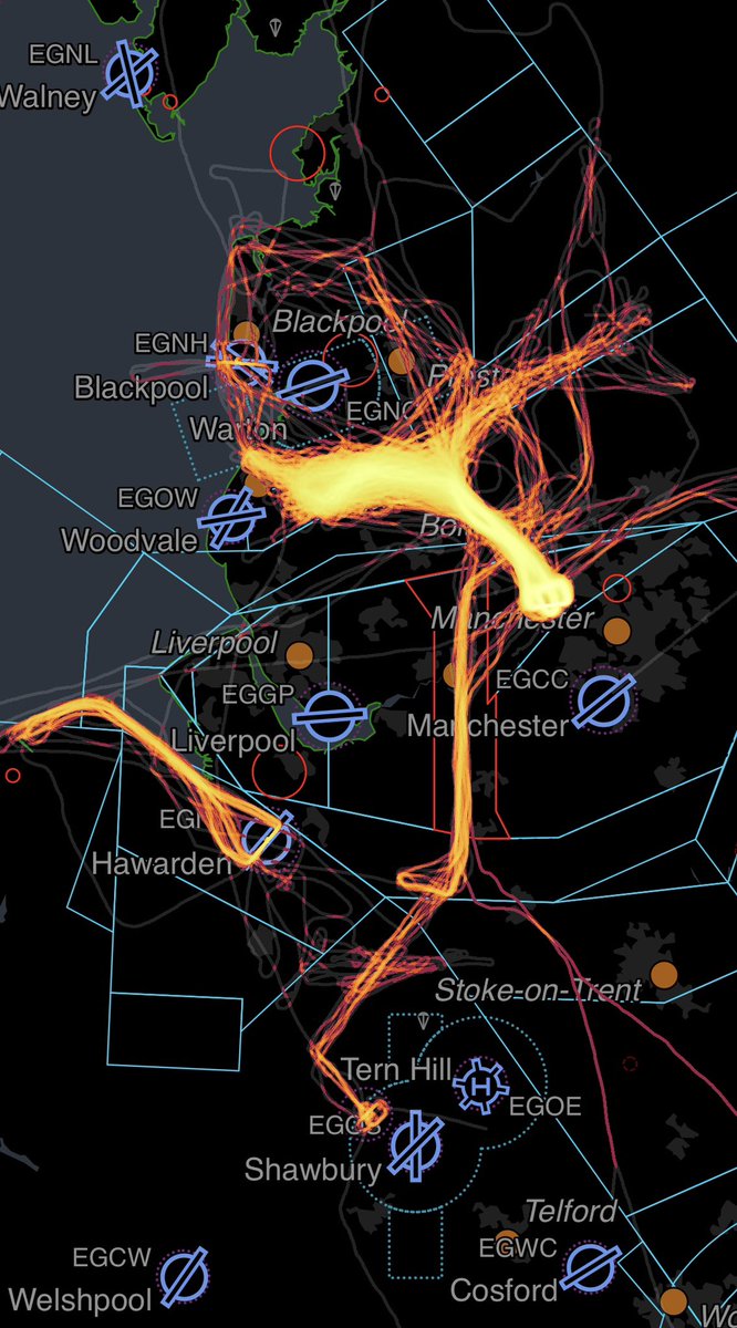 AviateAddict's tweet image. This Years Heatmap from @SkyDemonVFR 
#aviation #avgeek