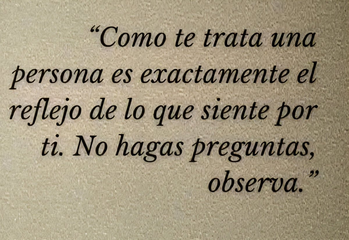 Como te trata una persona...