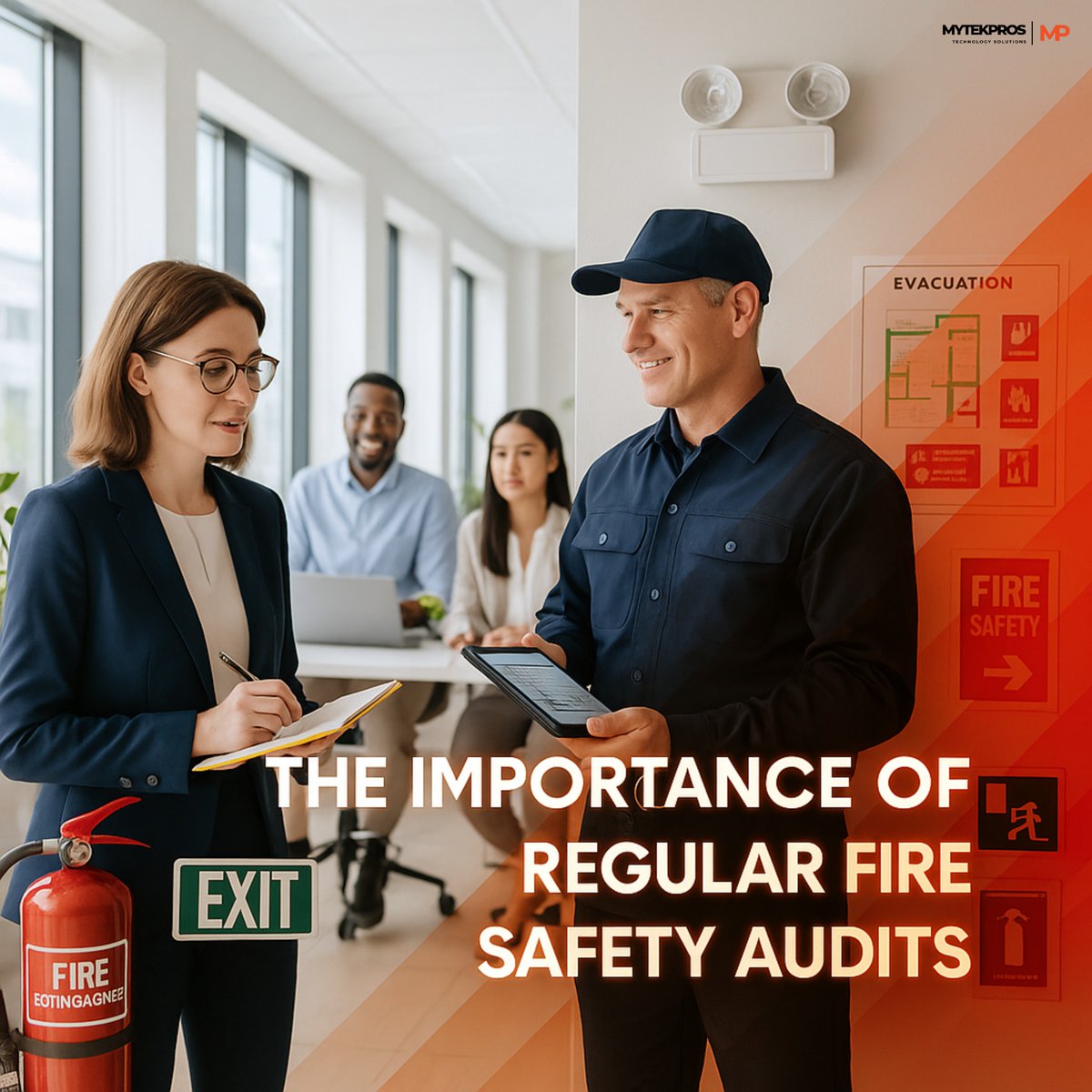 mytekpros's tweet image. Regular fire safety audits ensure compliance, enhance safety measures, and protect valuable assets.

#mytekpros #Surveillancesystem #computernetworks #ITservices #lowvoltage #securitysystems #technologyaudits #structurecabling #managedit