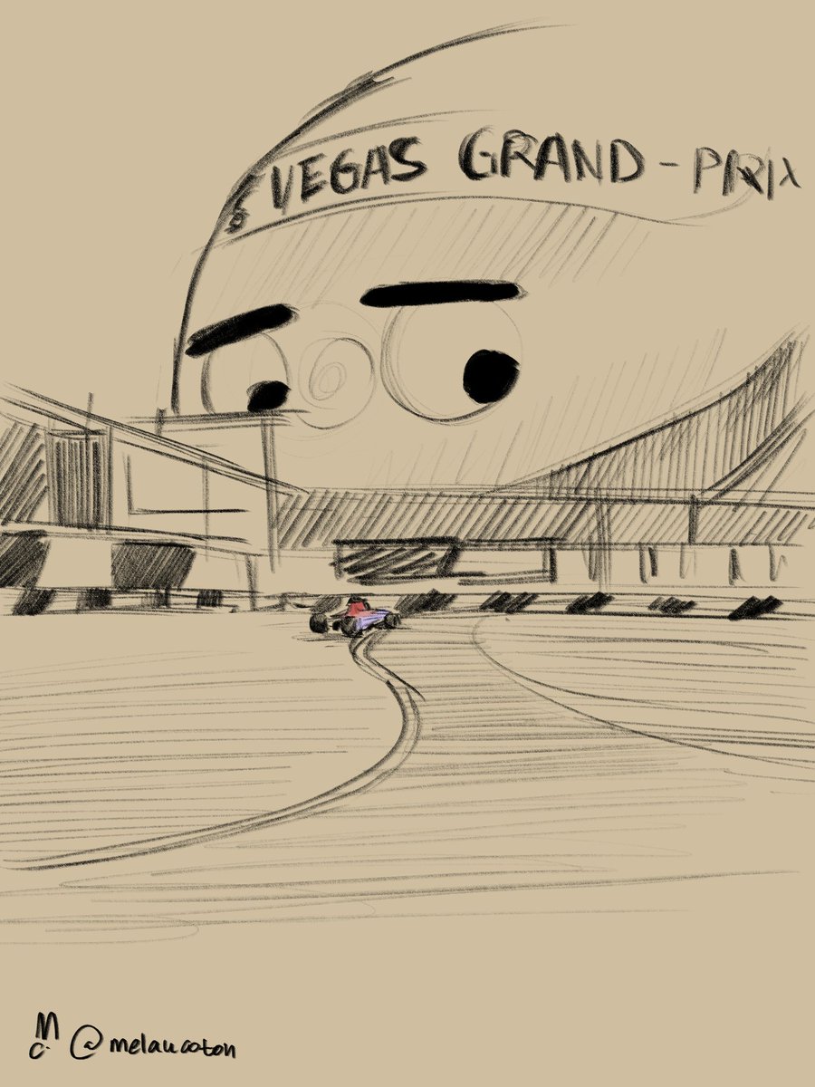 Sketches from the Vegas GP!

#F1 #f1art