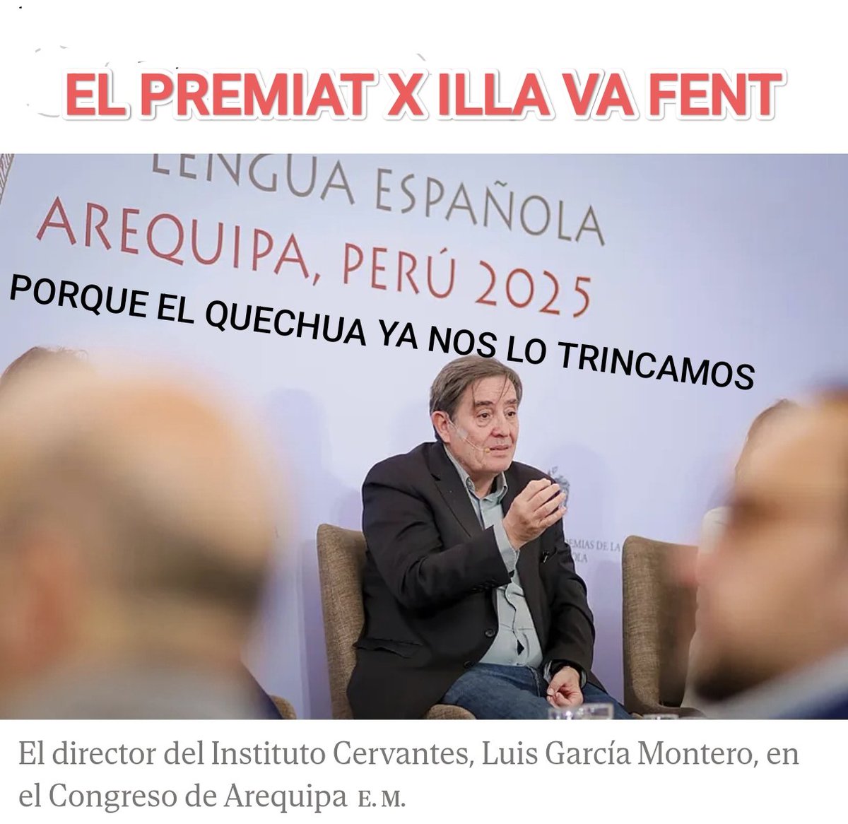 tonistrubellt's tweet image. Màquines de trinxar idiomes l&apos;espanyolíssim Illa premia amb el premi Blanquerna ...