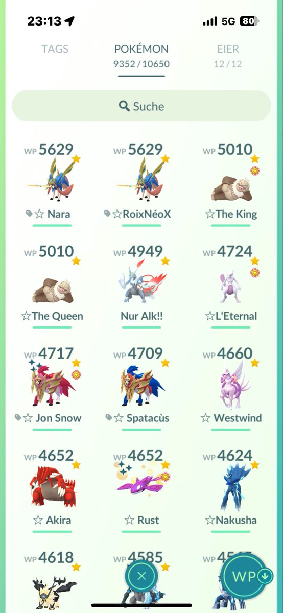 Van30008's tweet photo. @pokedaxi All my used/Push Poke has a unique name https://t.co/zsVlks1A4L