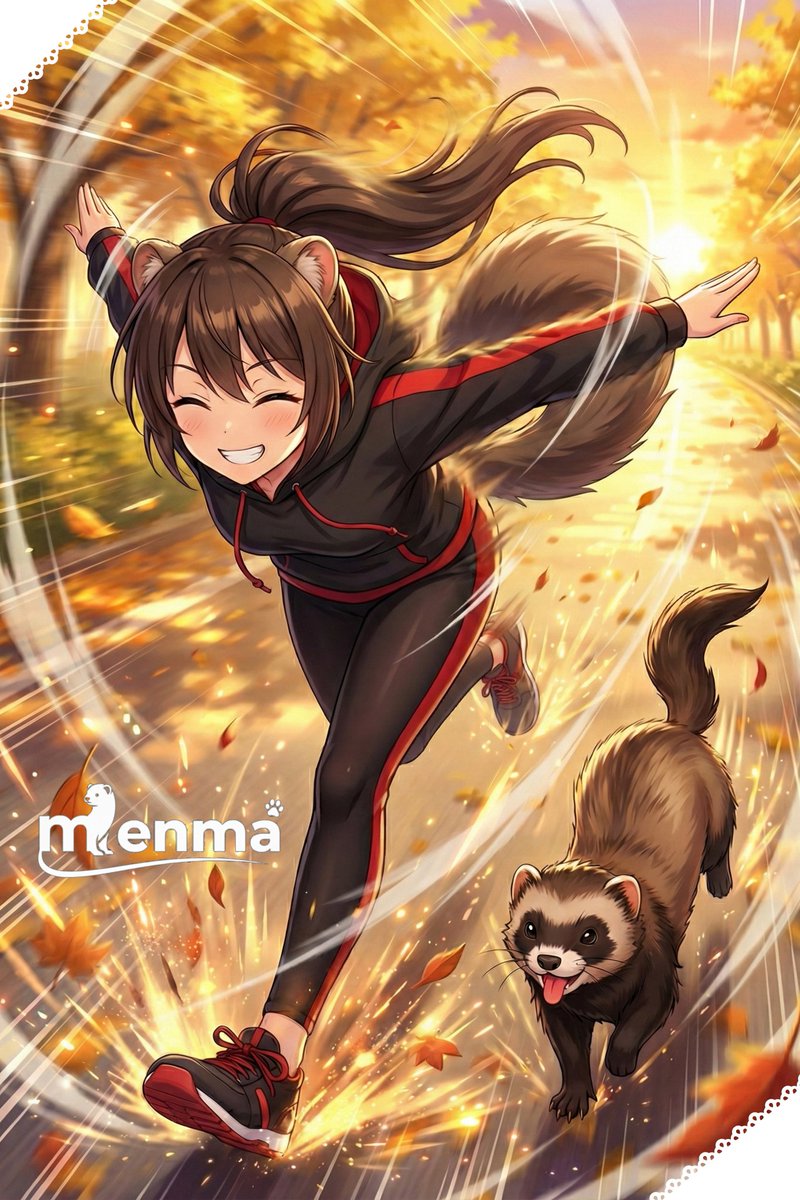 疾走感UP〜☆٩(｡•ω&lt;｡)و

おはようございます♪
月末×華金の最終ストレート！！
スピード上げて駆け抜けるよーーー！！🔥🔥

セリナ
「メンマ、華金ストレートが見えたよ♪」
メンマ
「月末の締め切りに追われてる気がするぅぅ！！🐾💦」
セリナ
「さぁ、振り返らずに走るよ♪」

前回の👇️