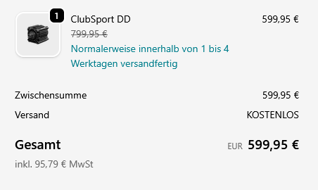 C_Sendel's tweet photo. So i decided to order a new wheelbase bcs of the Black Friday sale. It arrived today and i was shocked to see what I got in comparison to what i ordered. I basically made 200€ plus by getting a better one. https://t.co/m6E6DWG6Vm