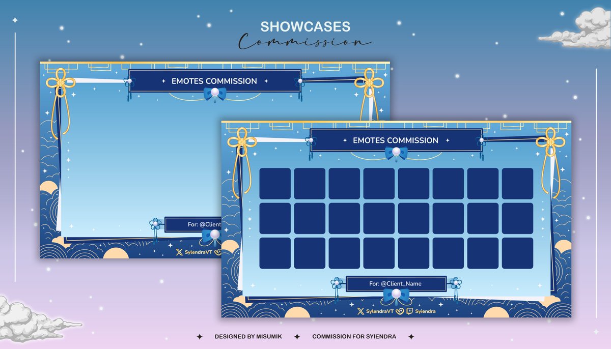 ✦ Display Showcases Commission ✦

✦・Thank you so much for your trust <a href="/SyIendra/">Sylendra</a> !・✦

♡ + ↻ appreciated・ #VTuberUprising ・ #Graphics ・ #DisplayShowcase  ・ #VtuberEN ・ #VGenComm ・ #VGen ・