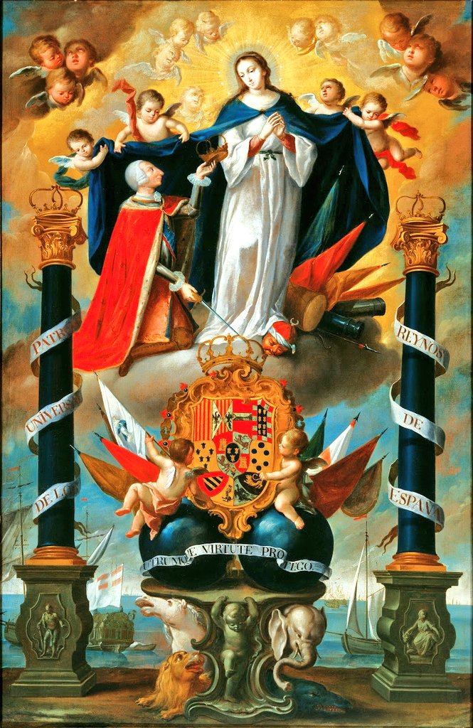 †
PURA Y LIMPIA VIRGEN INMACULADA MARÍA

📜La INMACULADA fue "PROCLAMADA OFICIALMENTE" PATRONA de ESPAÑA", el 25 de Diciembre de 1760, por el Papa Clemente XIII, apoyada en el sentir mayoritario del PUEBLO ESPAÑOL