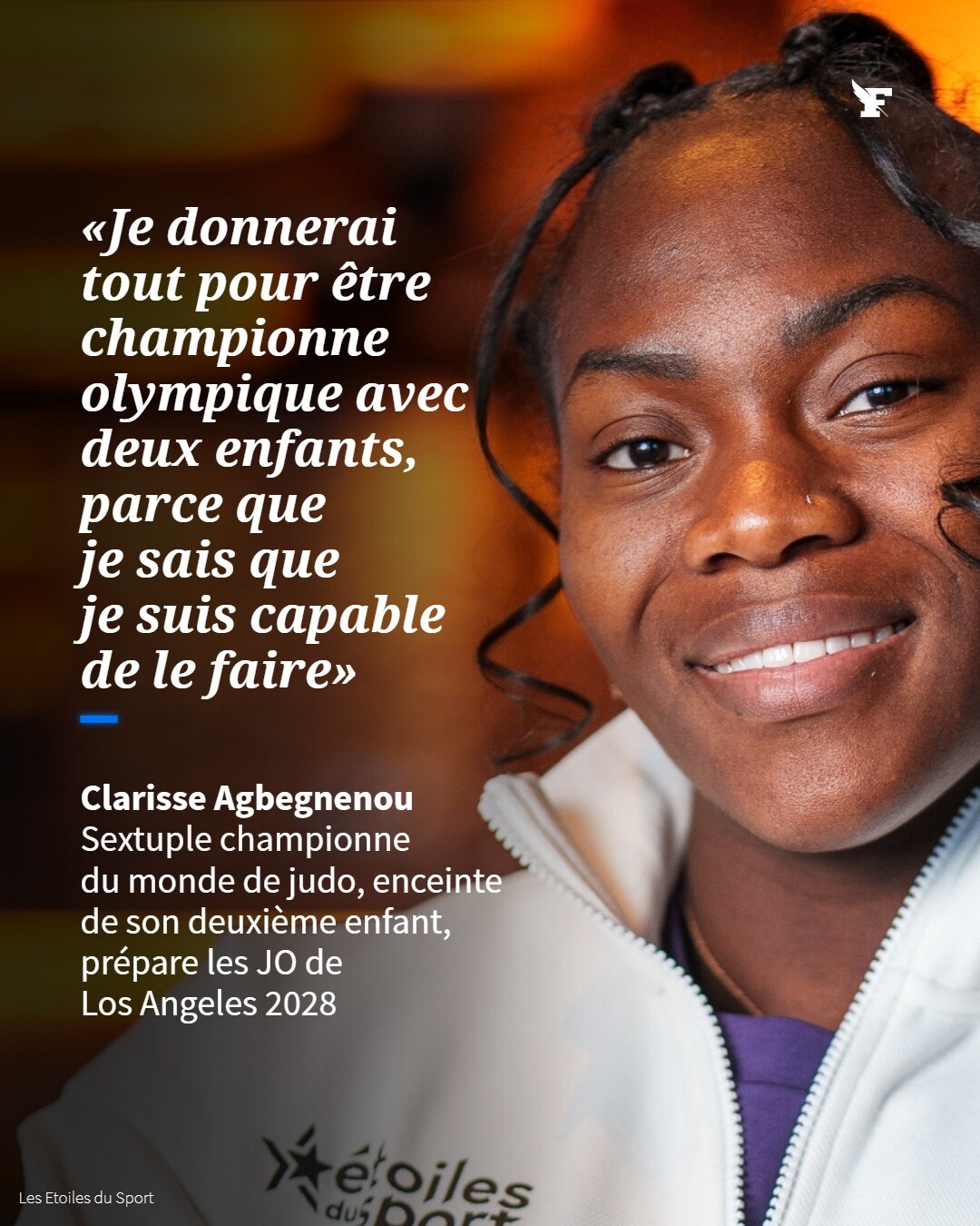 Présente aux Étoiles du Sport, la sextuple championne du monde de judo en a profité pour se confier longuement sur sa deuxième grossesse, sur la maternité dans le sport et sur… la politique. →