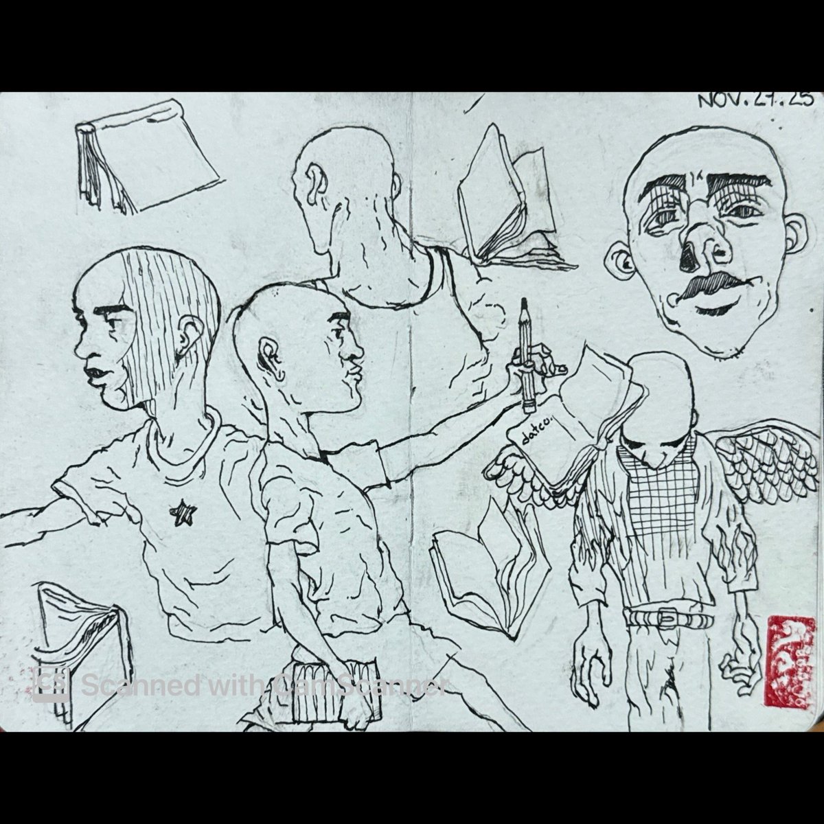 datCo_Art's tweet image. Studying the only face I never escape.
Pen and ink.
#art #drawing #sketch #nycartist #nyc