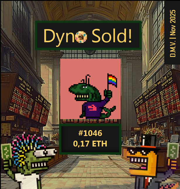 DynoMV's tweet image. This Dyno just found a new home! 📊🦕

@AngryDynomites #Dynocoin #Web3Gaming #NFTCollection @opensea #CraftWorld