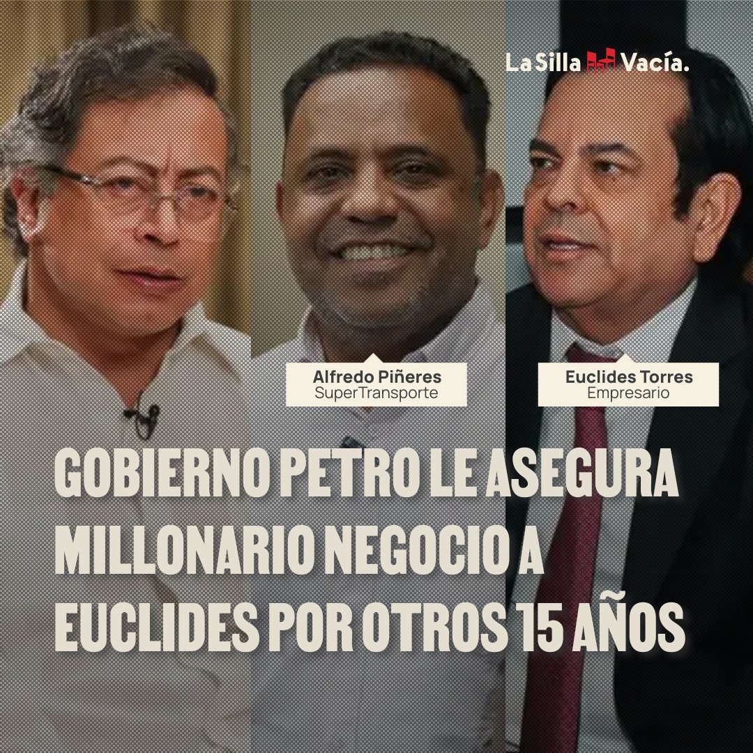 Se imaginan ustedes qué hay en los Computadores de Euclides Torres?.

"Gustavo Petro le entrregará #Billonario negocio de tránsito a Euclides Torres hasta el año 2040".

Fue para eso que le entregaron la Superintendencia Transporte a través de Alfredo Piñeres.