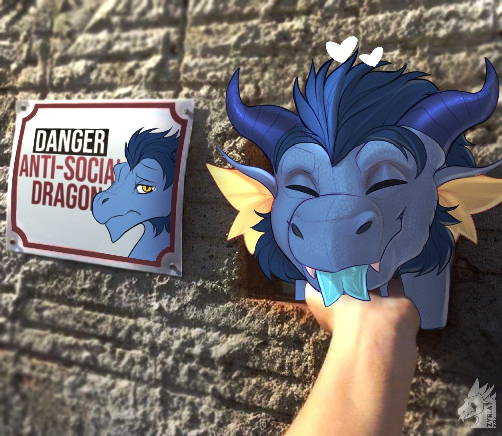 How can they be so afraid of him? He's just antisocial 😭
Finished silly YCH from <a href="/ZyriaArts/">Zyria ⚡</a>