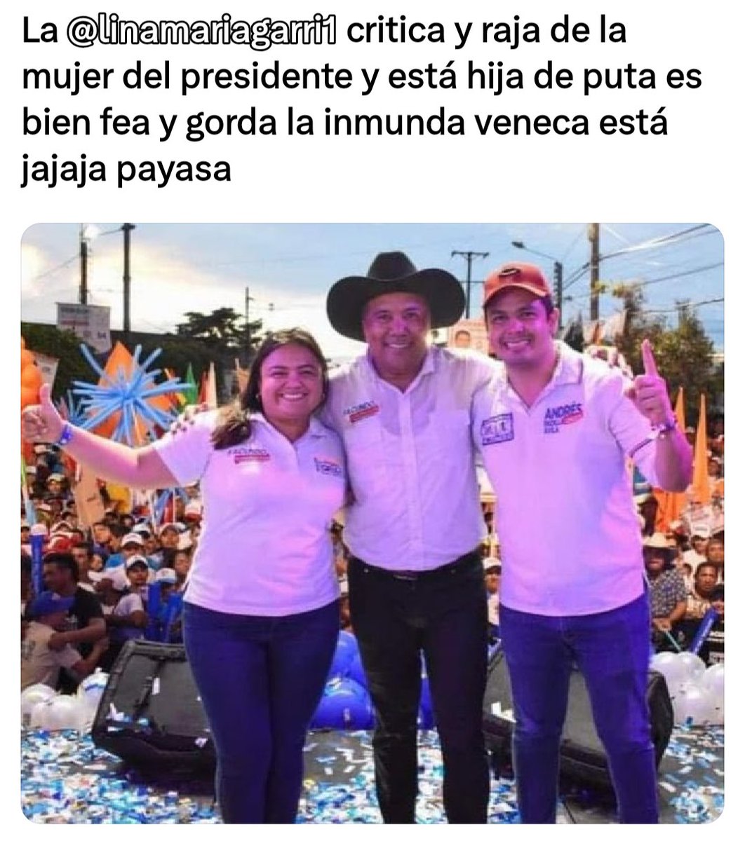 <a href="/linamariagarri1/">Lina Maria Garrido</a> <a href="/petrogustavo/">Gustavo Petro</a> <a href="/FiscaliaCol/">Fiscalía Colombia</a> <a href="/PCambioRadical/">Cambio Radical</a> <a href="/German_Vargas/">Germán Vargas Lleras</a> Veneca ladrona hija de puta, das es pena ajena en el género de mujeres, abrazada la gorda inmunda está con narcotráficantes.