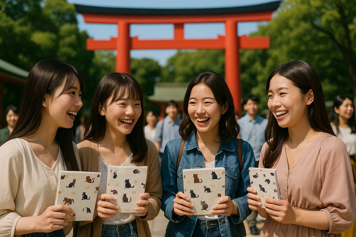 kochiseihon's tweet photo. おはようございます。

「当社の御朱印帳を持って、若い女性が神社内でキャピってる画像作って。」という、同じ文面の指示内容で左はチャットGPT,右はジェミニで利用シーンのイメージ画を作ってみた。

時代はここまで来たのかと驚くばかりです。

おじさんは言葉が出てきません。たまげたちや。 https://t.co/ZRyKmPHmPA