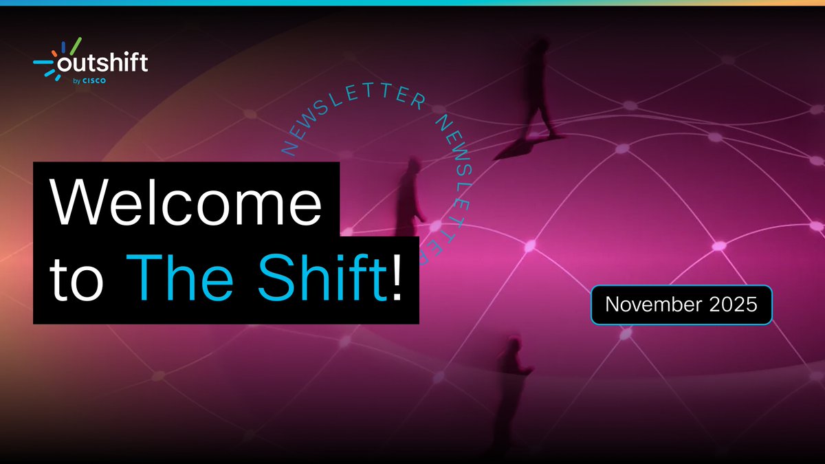 outshiftbycisco's tweet photo. ICYMI: The Shift - November Edition is live! We spotlighted the collab with @IBM and @Cisco on quantum innovation, recapped the #AGNTCY Summit, showcased the latest #Outshift events, podcasts, in the news, and more.

Subscribe now and never miss an issue: https://t.co/Lw9FPy2QP6 https://t.co/0tb95Ilh7z