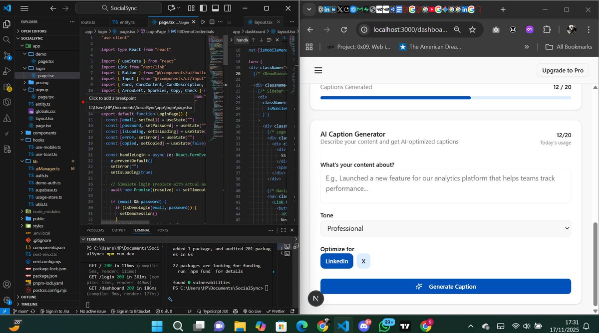 OmisamiSolomon's tweet image. Fixed my OAuth bug with the X API today  Turns out I hard-coded code_challenge + code_verifier instead of generating real PKCE values.
Reminder: 
- PKCE needs secure random values 
- Hard-coding breaks everything 
- Debugging = logs + humility
#buildinpublic #NextJS #OAuth