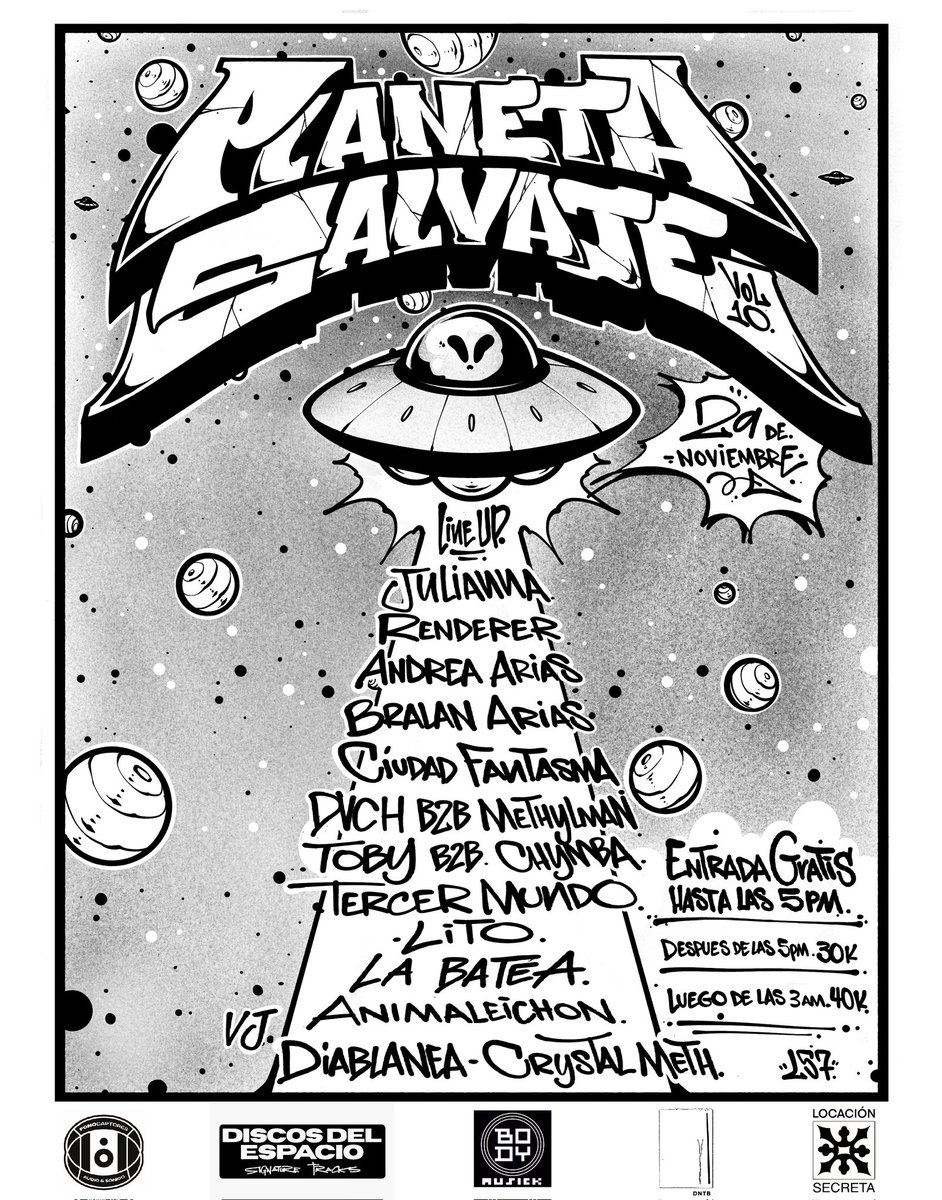 PLANETA SALVAJE V10 por Locación Secreta

Desde las 3:00 este sábado 29 de Noviembre, en la Carrera 36 # 55 - 62 del Barrio Boston.

Como sello, mas allá de la grandilocuencia de vender discos por el mundo, el objetivo también es local, conocernos como habitantes de esta escena